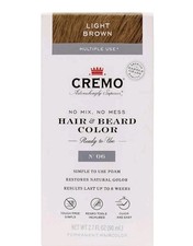 Cremo Hair  Beard Color Light Brown 2.7 fl oz Single Pack New 06