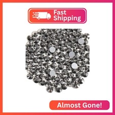 Beadsland 2880pcs Flat Back Crystal Rhinestones Round Gems for Nail Art and Craf