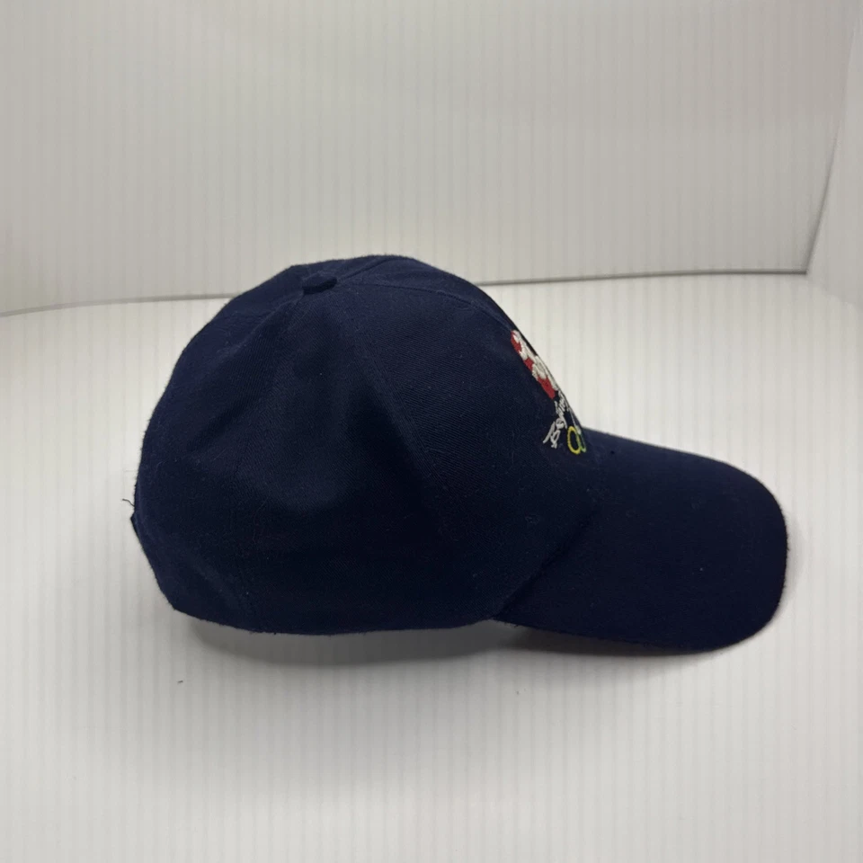 Olympic Hat Beijing 2008 Blue Cap Strapback Adjustable Embroidered Logo Baseball - Image 3 of 4