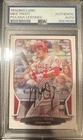 Mike Trout Signed Baseball Card Auto 2013 Bowman #121 PSA/DNA
