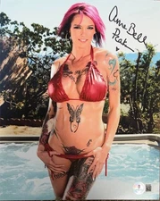 Anna Bell Peaks autographed signed 8x10 photo Beckett BAS COA Sexy Hot Pornstar