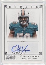 2012 Panini National Treasures Rookie 8/99 Olivier Vernon #276 Auto 5w7