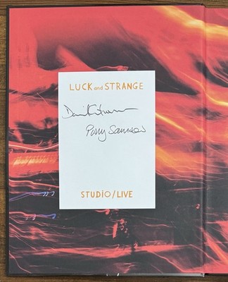 David Gilmour SIGNED BOOK Luck & Strange UK First Edition Hardcover Autograph