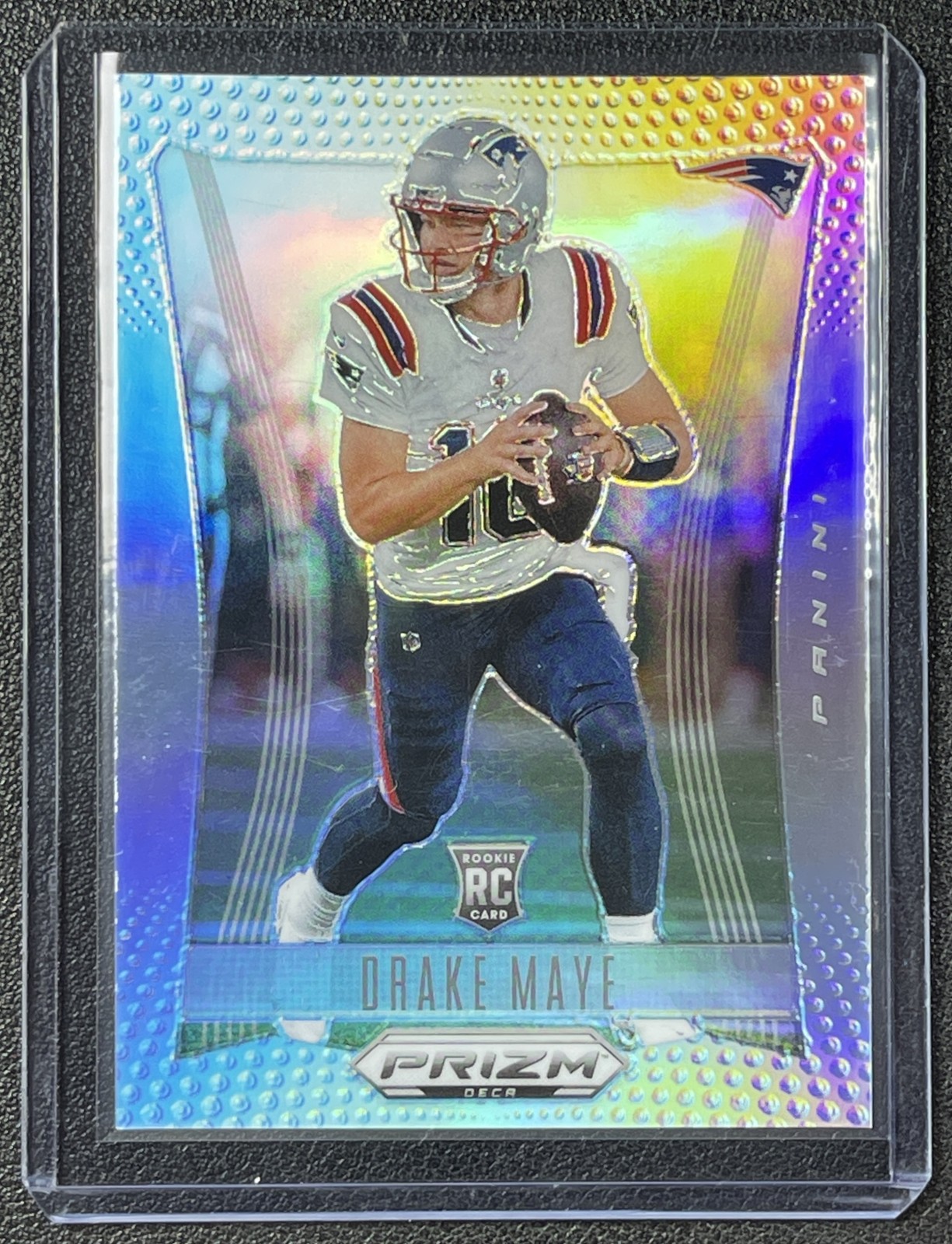 DRAKE MAYE 2024 PANINI PRIZM DECA #213 ROOKIE SILVER RC PATRIOTS