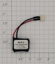 J&W BCR2 3 Volt Battery Component Replacement for MTH PS2 Engines