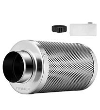 VIVOSUN 4” x 14” Carbon Filter Air Odor Control with Pre-Filter | New Open Box