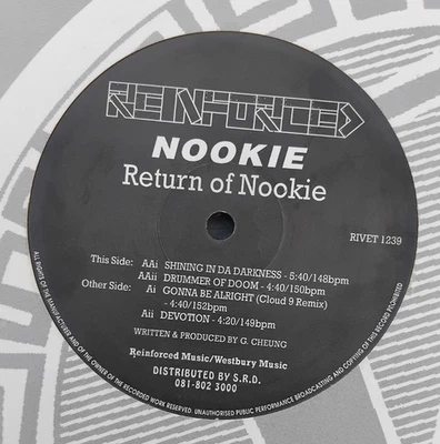 Nookie - Return Of Nookie EP - Reinforced 1993 Rare Old Skool Hardcore Jungle - Image 1 of 4
