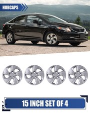 15hub Cap Caps Silver Wheel Cover For 13-1506-11 Honda Civic R15 With Bolt On