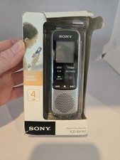 Sony ICD-BX140 Handheld Voice Recorder, 4 GB Flash Memory, Compact Design TESTED