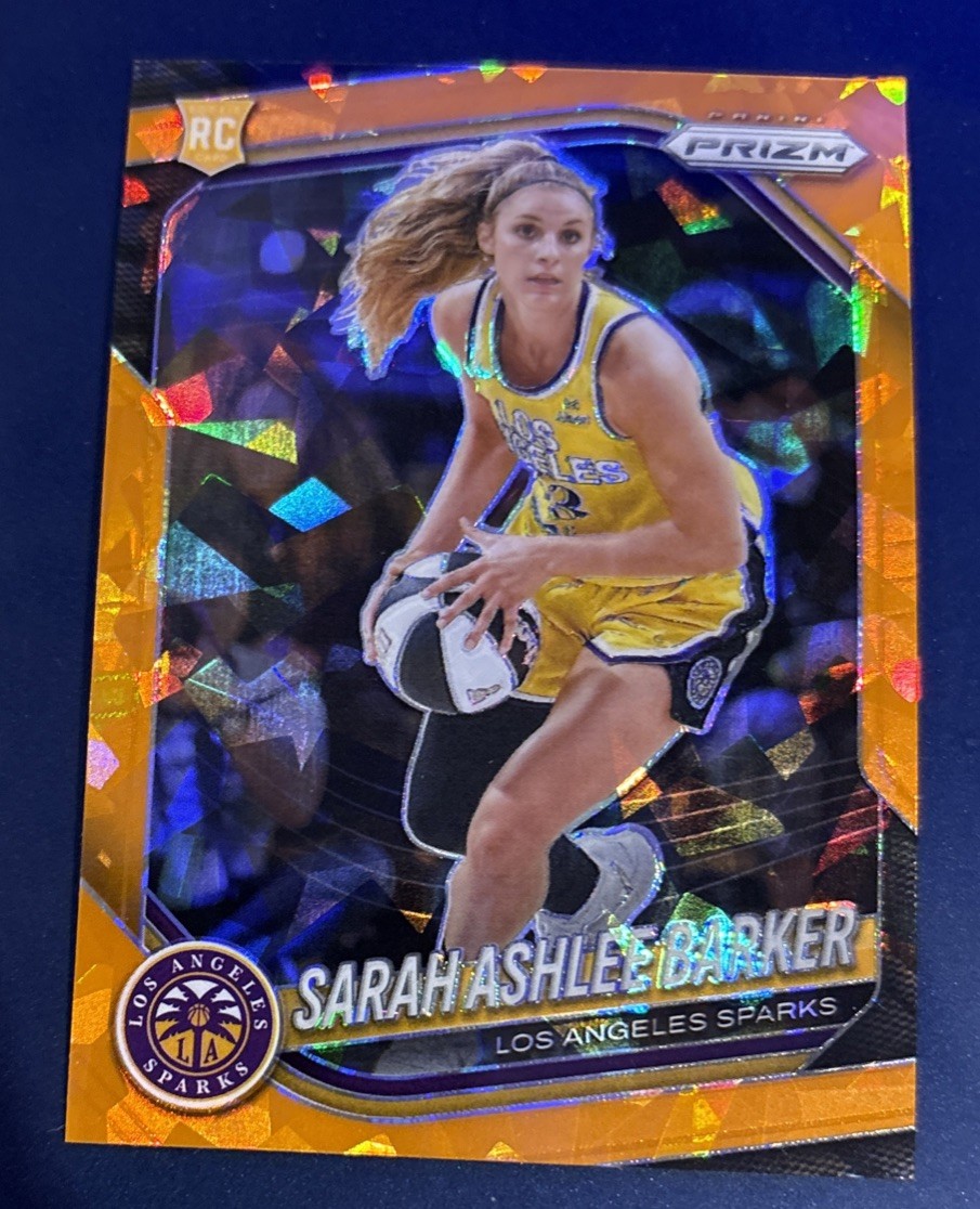 2025 Panini WNBA Prizm - Sarah Ashlee Barker #31 Orange Ice Prizm (RC)