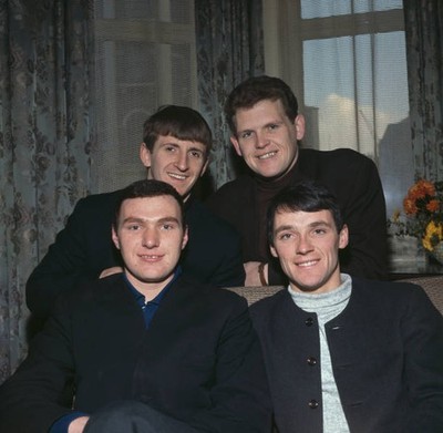 English Merseybeat band The Fourmost 1965 Clockwise from top left - Old Photo 1
