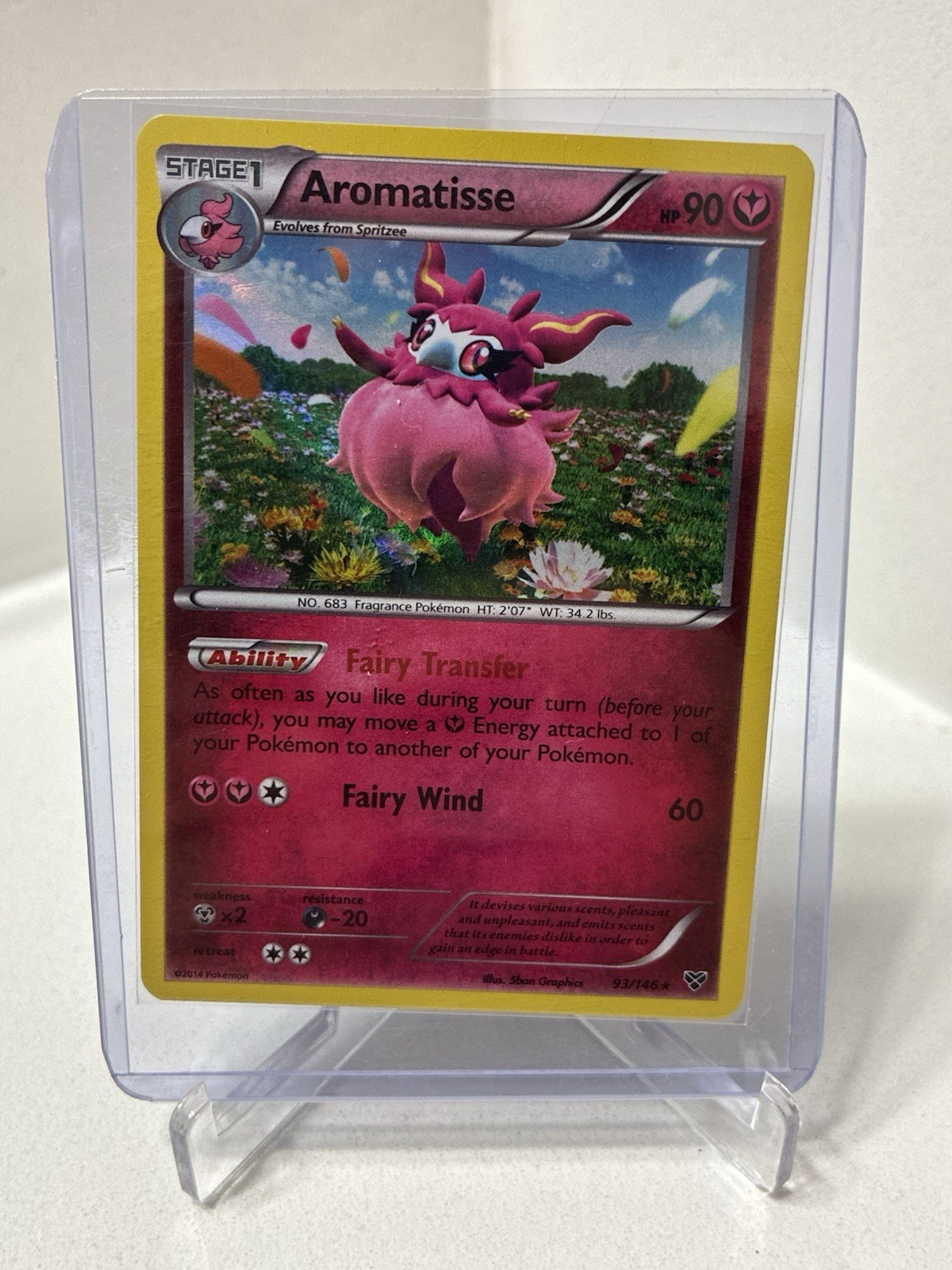 2014 Pokemon XY Aromatisse #93/146 Holo FREE SHIPPING