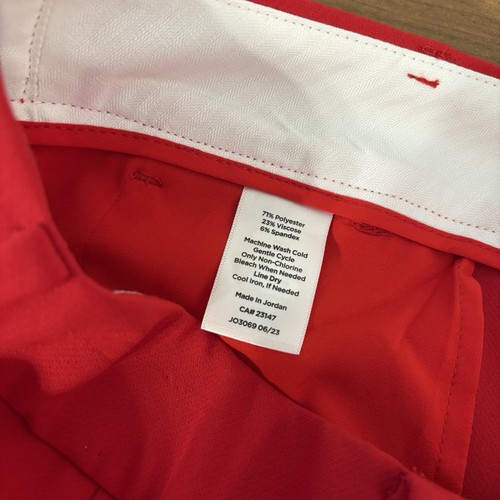 Pantaloni alla caviglia Talbots Hampshire donna 2P rosso ciliegia gamba dritta classici preppy - Foto 8 di 9