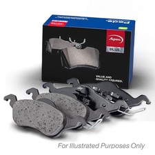 Image of Apec Front Brake Pad Set fits Ford Capri 1974-1987 1.3 1.6 2.0 2.3 2.8 3.0