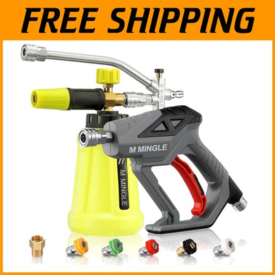 #ad High Pressure Washer Gun with Foam Cannon Kit $100.99