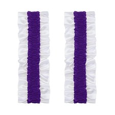 Armband Garter, 2pcs Anti-Slip Sleeve Garter Men Shirt Sleeve, Purple on White