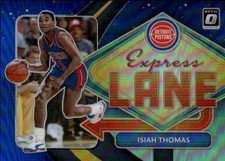 2020-21 Donruss Optic Isiah Thomas #21 Express Lane Blue Detroit Pistons 5A
