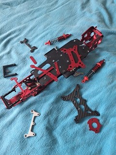 Kyosho Optima And Optima Mid World Spec Chassis And Parts shocks