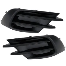 Set of 2 Fog Light Covers Front Driver & Passenger Side Left Right Pair