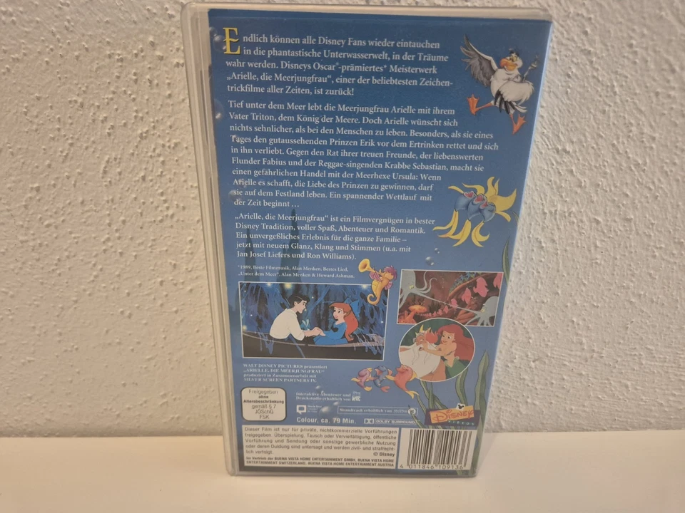 Arielle die Meerjungfrau Walt Disney VHS - Bild 2 von 4