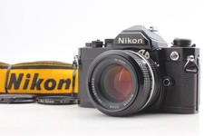 New Seal N MINT Nikon FM Black 35mm SLR Film Camera Ai 50mm f1.4 Lens Fr JAPAN