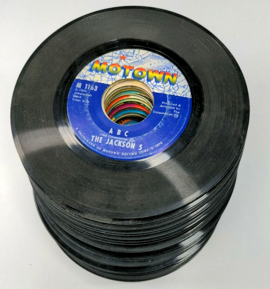 Lot of 50 Loose 45 rpm 7” Vinyl Records 1950-80s Jukebox Rock Pop Country Soul - Image 2 of 3