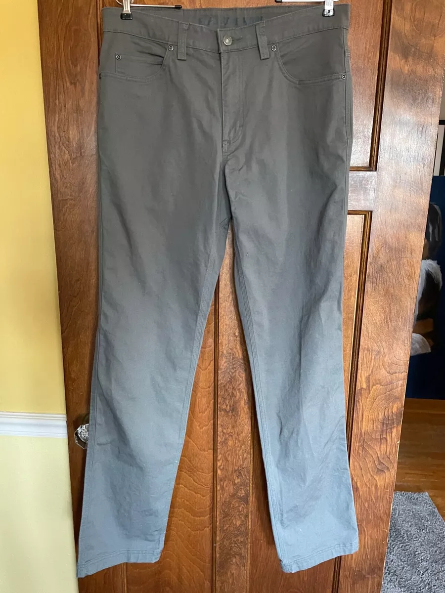 Duluth Trading Flex Fire Hose Logger Pants Mens 34x35 Green NICE