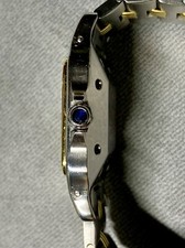 Cartier Santos Galbée Automatic 2961 Two-Tone Godron Bracelet Watch 29mm 9