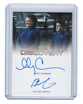 MARY WISEMAN BLUE DEL BARRIO DUAL AUTOGRAPH CARD STAR TREK DISCOVERY SEASON 5