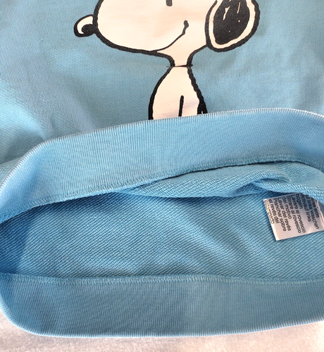 Jungen LACOSTE X PEANUTS Print Baumwolle Sweatshirt Blau Größe 6 - Bild 3 von 12
