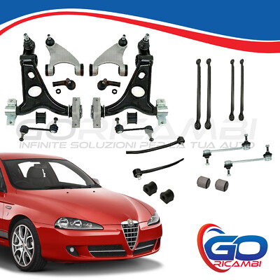 Mtlavishness 2 set di bracci di sospensione anteriori e posteriori in alluminio RC per LaTrax Teton 76054 1 1/18 RC Trunk Red Parti di aggiornamento ad alte prestazioni con (Blu