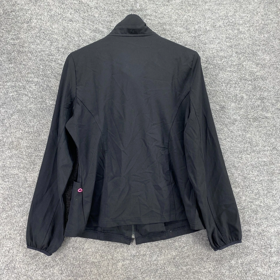 Heartsoul 工作服夹克女式 M 中号黑色 Alton Memorial Hospital 羊毛 — 第 2/4 张图片