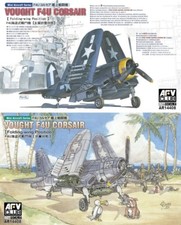 AFV Club 1/144 AR-14408 WWII US Navy F4U Corsair Folding-Wing Position 2 F4Us