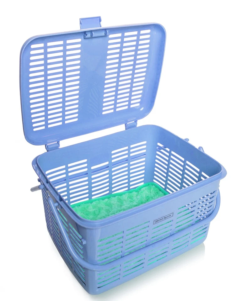 Portador de cesta para gatos y perros pequeños, carga superior, ligero, 16x11x10" Foto 2 de 4