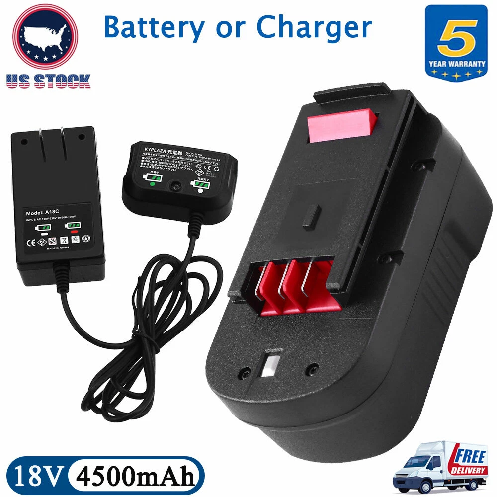 18V Battery or Charger For Black & Decker 18Volt HPB18 4.5AH