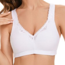 Large Size Womens Bras Non-padded Cotton Brassiere Everyday Comfort Underwear BH