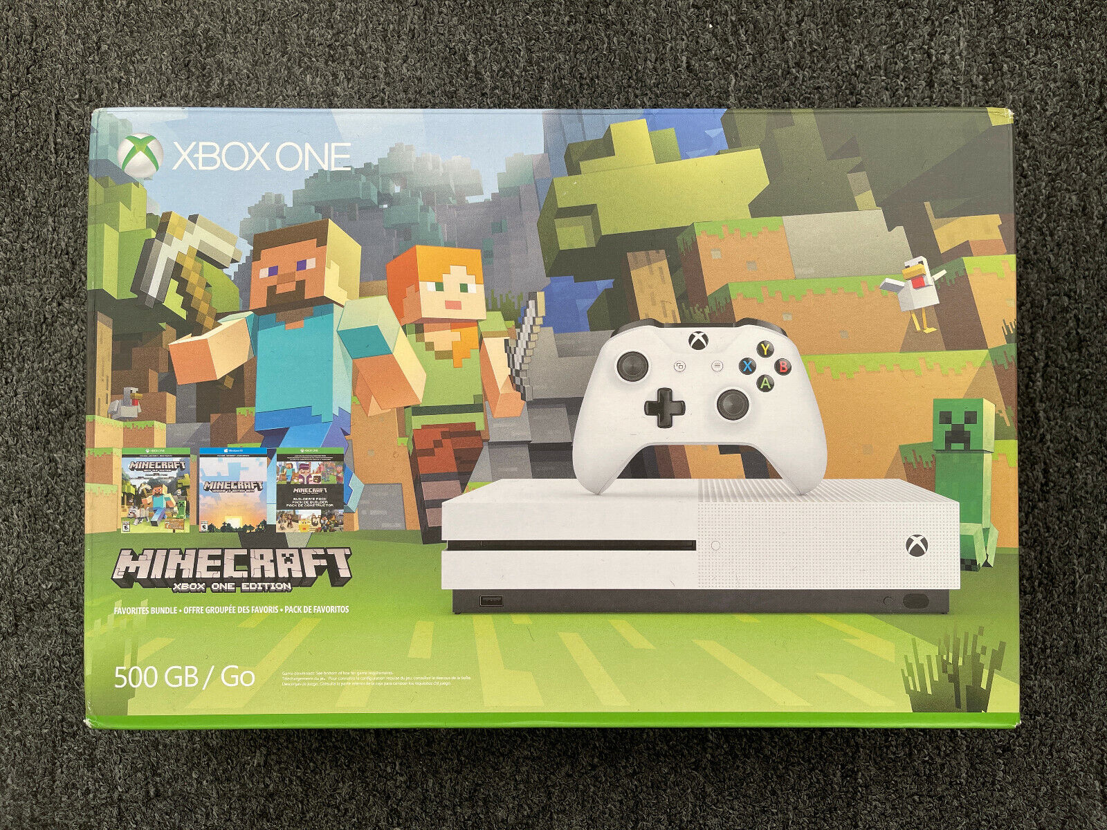  Xbox One S 500GB Console - Minecraft Bundle