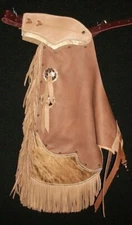 Custom Made Leather Kid's Chinks/Brindle Cowhide Kid's Chaps/Made in USA