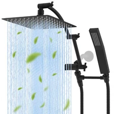 Shower Head,10 Inch High Pressure Rainfall Shower Head/Handheld Showerhead Combo