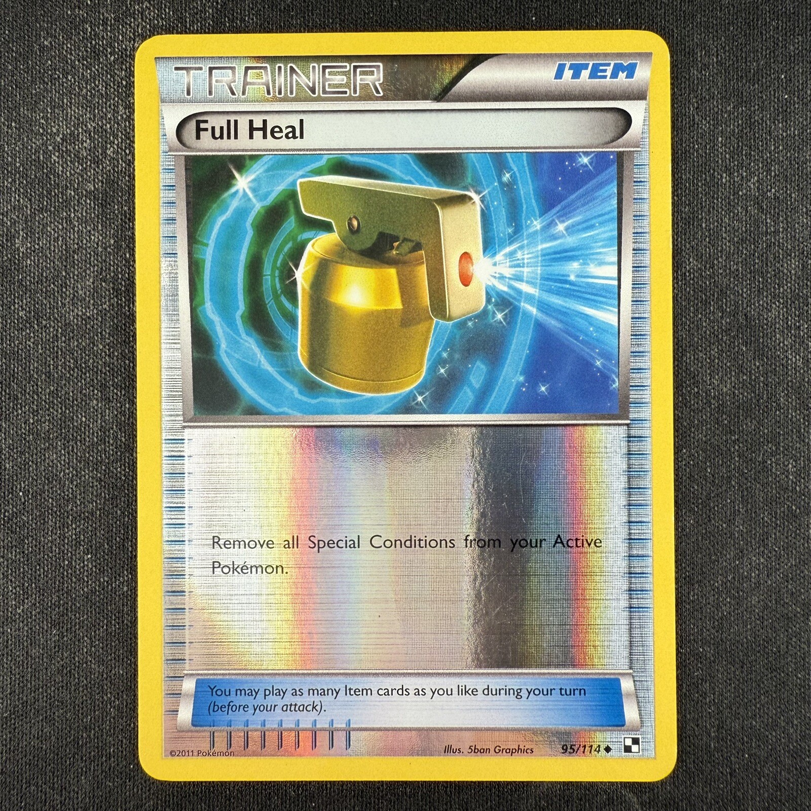 Pokemon TCG Full Heal Black and White 95/114 Uncommon Reverse Holo Card