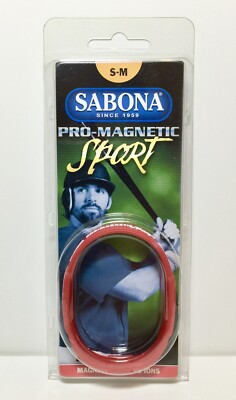 Sabona Pro Magnetic Sport S - M Wristband 1200 Gauss Magnets Minus Ions Titanium