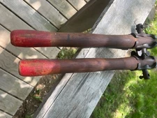 Pair of Vintage Crosscut Saw handle Simonds nice patina
