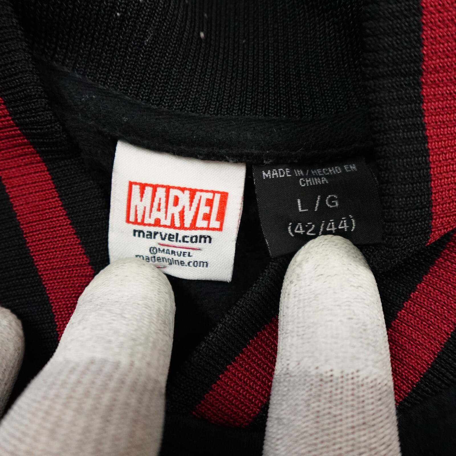 Marvel Deadpool Varsity Jacket Men Large Black Re… - image 3