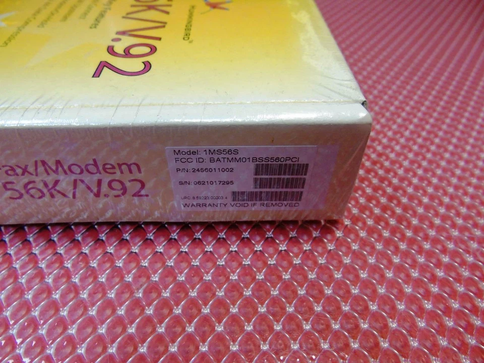 HUMMINGBIRD 1MS56S V.92 Modem 56Kbps PCI Bus (Plug & Play) ITU-V.92/V.90/V.34+/V - Image 4 of 4