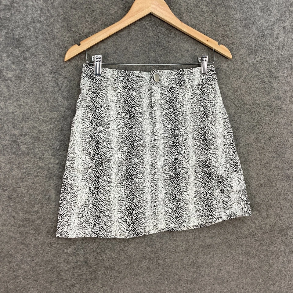 Falda Missguided Mujer Talla 6 Estampado Animal Bolsillos Cortos Mini 19429 Foto 3 de 4