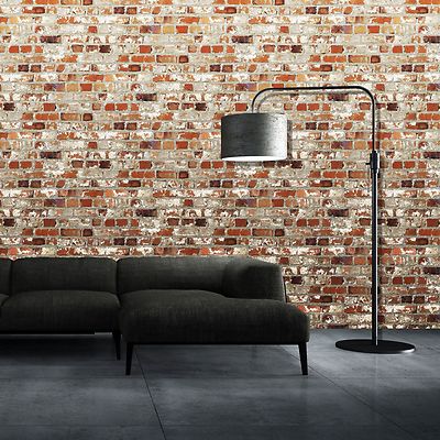 MURIVA LOFT RED BRICK WALLPAPER (102538) NEW FEATURE WALL