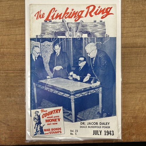 1943 The Linking Ring Magicians Journal Juli Band 23 Ausgabe #5 - Bild 1 von 2