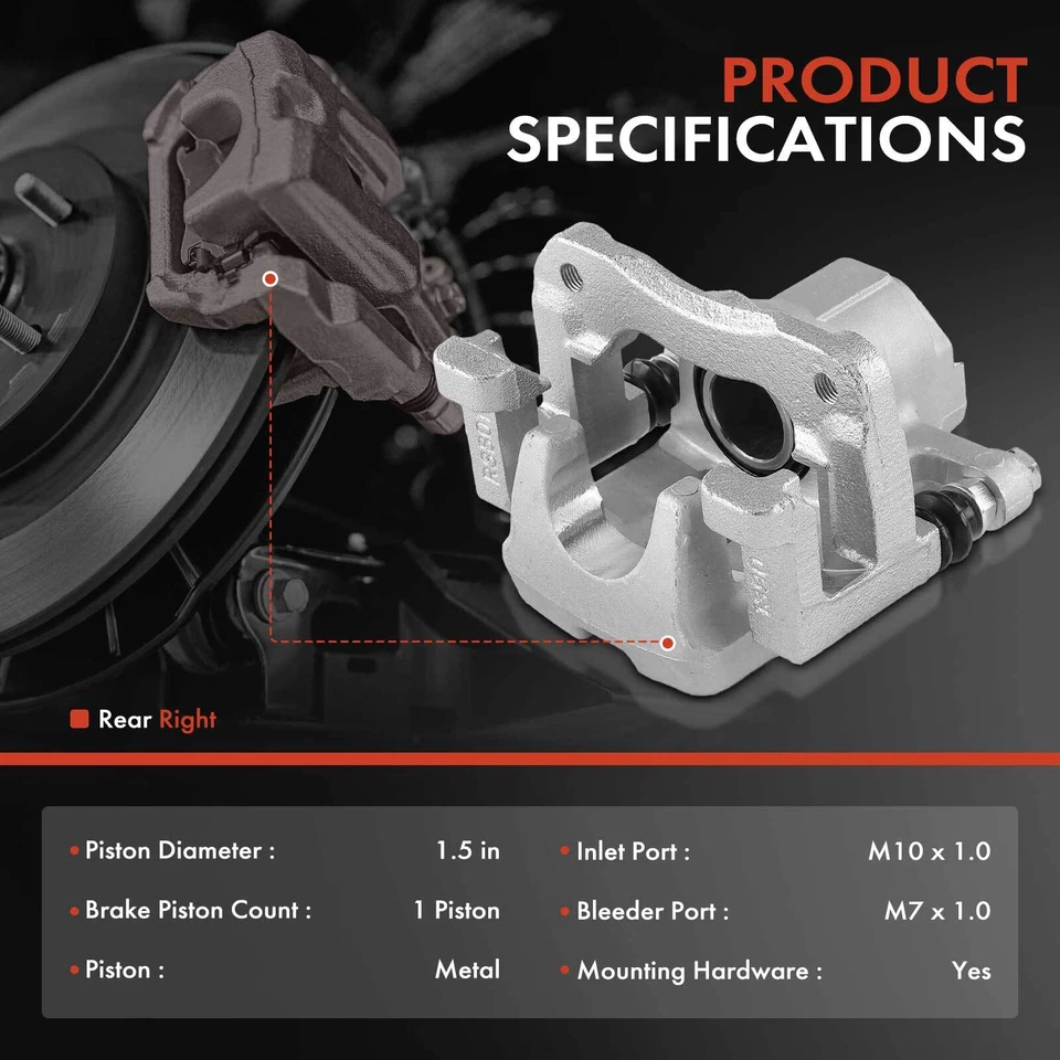 Pinza de freno de disco trasera derecha Toyota Camry 2007-2012 Avalon ES350 2007-2011 Foto 2 de 4