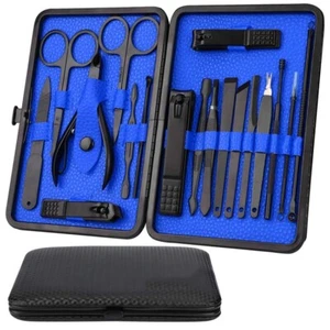 18Pcs Pedicure Manicure Set  Nail Clippers Toenails nail file self care kit Gift