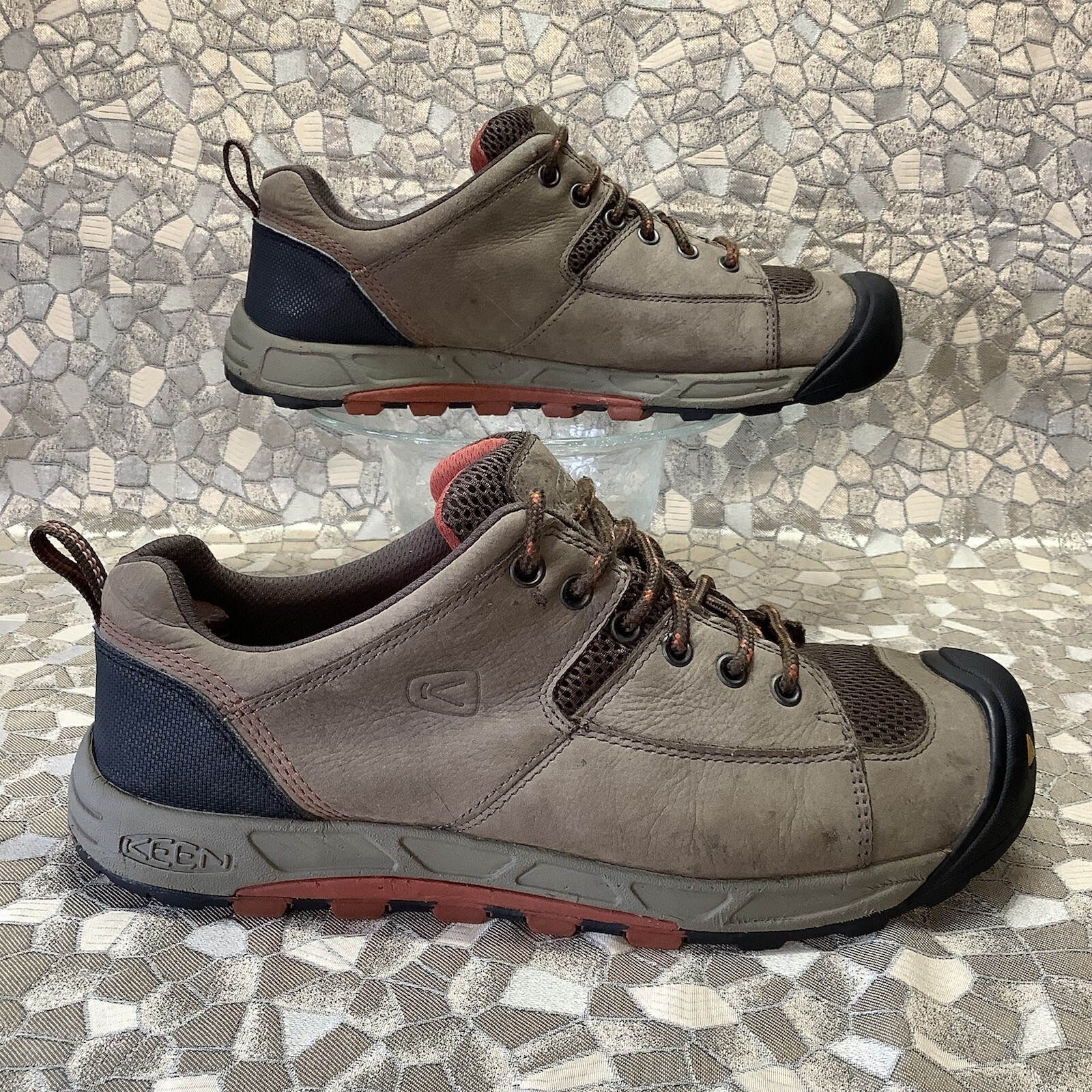 KEEN rara scarpa da trekking trail STRETCHITA cioccolato bruciato henné 42 uomo 9
